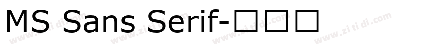 MS Sans Serif字体转换
